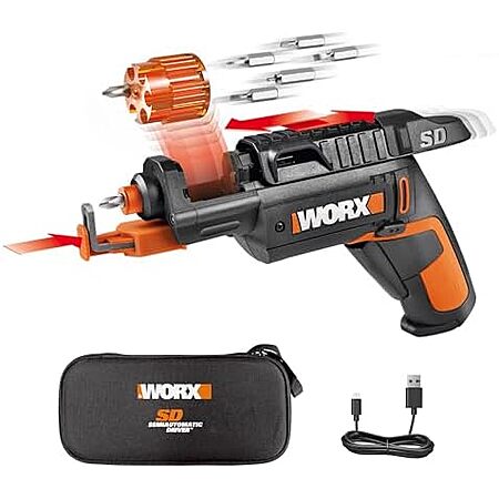 Prime Members: 4V WORX Cordless Screwdriver w/ 6-Bit Set Screw Holder & Case $31.50 + Free S&H