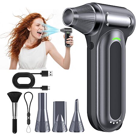 FAOGO 170000 RPM Cordless Electric Air Duster w/ Brushless Motor $19.80