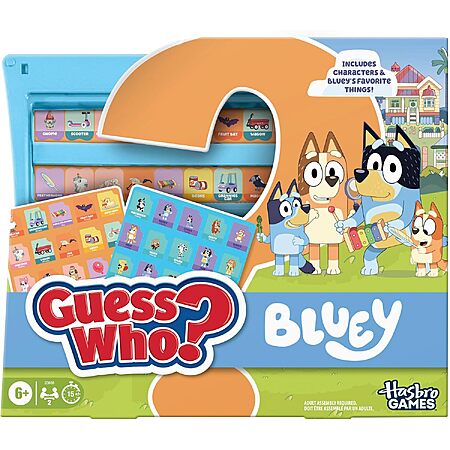Hasbro Gaming Guess Who? Bluey Edition Board Game $13.30