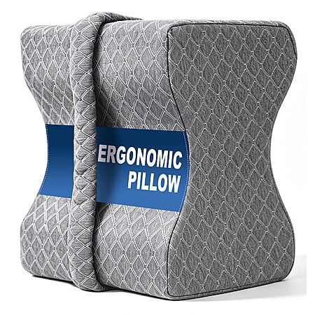 Prime Members: 10.5″ UJPFEO Memory Foam Knee Pillow for Side Sleepers w/ Strap $11.20 + Free S&H