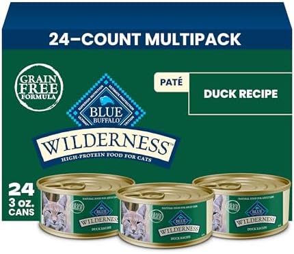 Sel Accts: 24-Ct 3-Oz Blue Buffalo Wilderness Duck Paté Grain-Free Wet Cat Food $14.10 w/ S&S