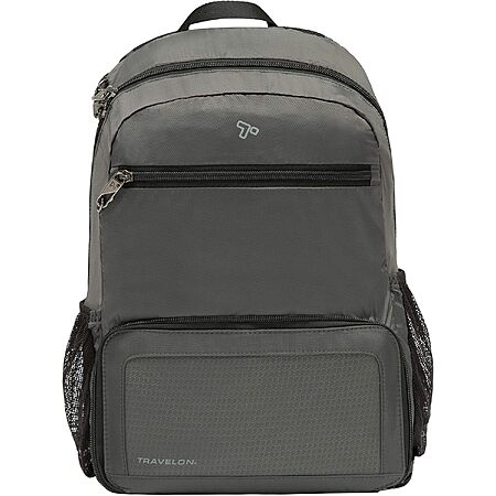 Prime Members: 18.5L Travelon Anti-Theft Active Packable Backpack (Charcoal) $21.20 + Free S&H