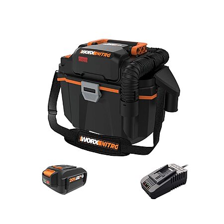 20V WORX NITRO 2.1-Gal Cordless Wet/Dry Vacuum w/ 4.0Ah Battery & Charger $77.80 + Free S/H