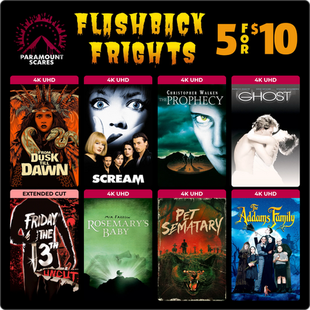 Paramount Flashback Frights (4K/HD Digital Film): Scream, Friday the 13th (1980) 5 for $10 or Less & More