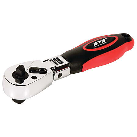 Performance Tool 1/4″ & 3/8″ Dual Drive Flex Head Stubby Ratchet (W9116) $11.70