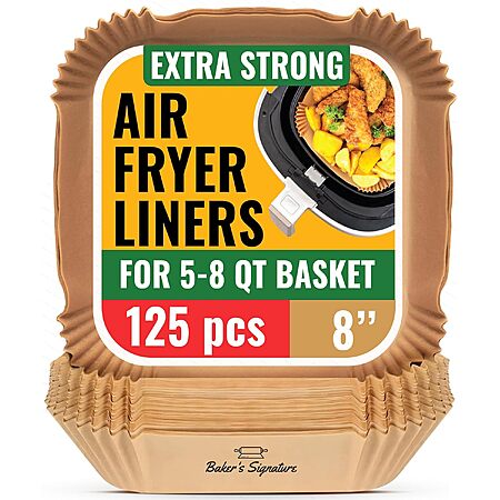 125-Ct Baker’s Signature Air Fryer Parchment Paper Liners $9.50 w/ S&S