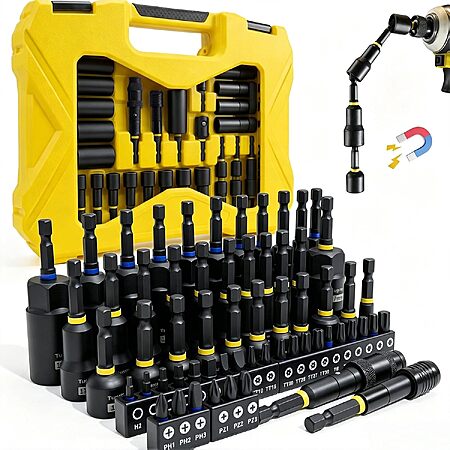 61-Pc Tugote Magnetic Nut Driver Set (Metric & SAE) $19.65