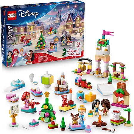 290-Pc LEGO Disney Princess Advent Calendar 2026 Building Set $30