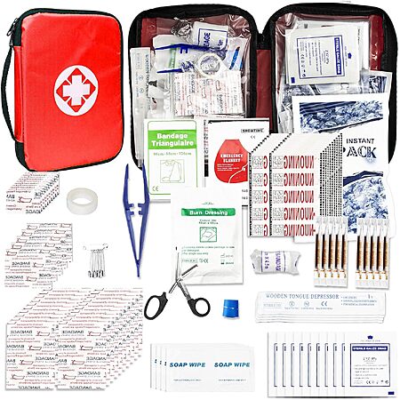 300-pc 1st Aid Car Home Camping Essentials First Aid Kit (various) $10
