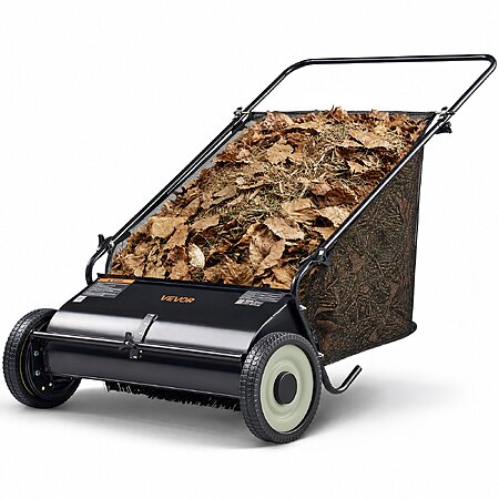 26″ Vevor Push Lawn Sweeper w/ 7 cu. ft. Mesh Collection Bag $81 + Free S&H