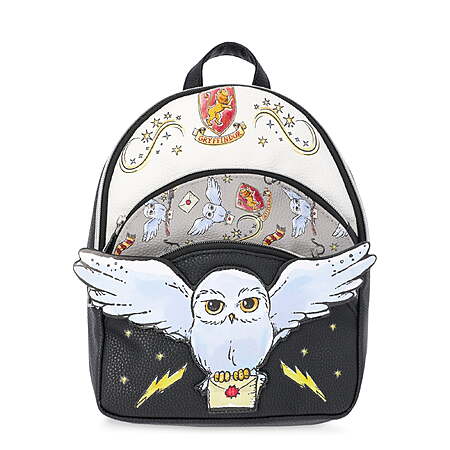 Harry Potter Women’s Owl Post 10″ Mini Backpack (Black) $9.05