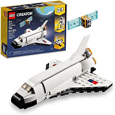 144-pc LEGO Creator 3 in 1 Space Shuttle Building Set (31134) $8