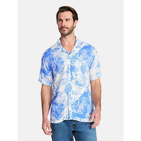 Bluey Men’s Graphic Short-Sleeve Button-Up Shirt (Egret or Ice Blue) $3.90