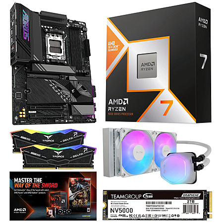 AMD Ryzen 7 9800X3D + Gigabyte X870E Aorus Elite Mobo + 32GB Team DDR5 + 2TB SSD $1166 & More + Free S&H
