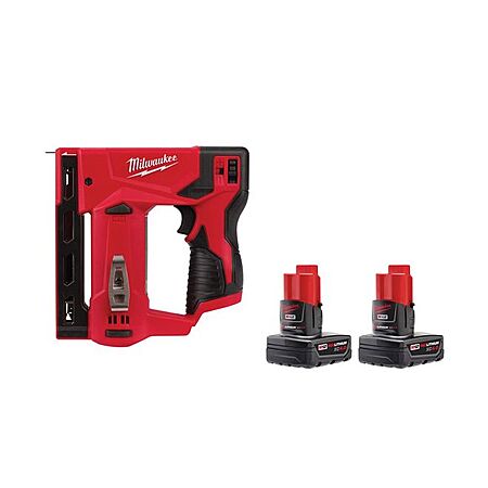 Milwaukee M12 3/8″ 12V Crown Stapler w/ 2x 4Ah Batteries $150 + Free Pickup