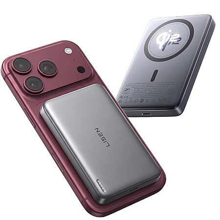 10000mAh Lisen Qi2 Magsafe Portable Charger Power Bank $22 + Free S&H