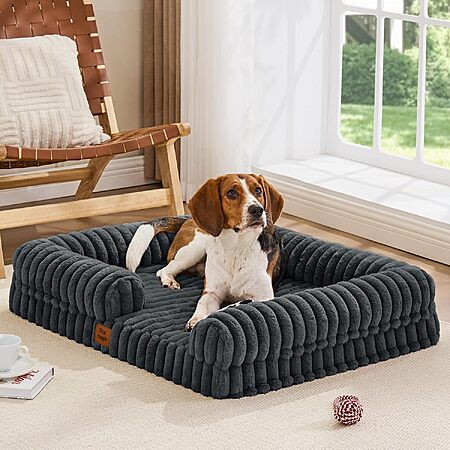 ChiXnuggle Faux Fur Orthopedic Bolster Dog Bed w/ Waterproof Cover (Various) from $25 + Free S&H