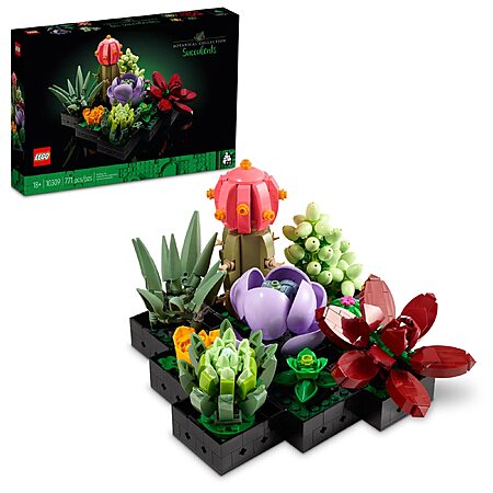 771-Pc LEGO Botanical Collection Succulents Building Set $33