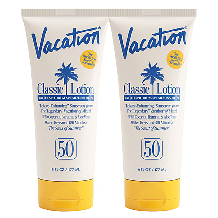 Costco Members: 2-Pk 6-Oz Vacation SPF 50 Classic Sunscreen Lotions $14.95 + Free S&H