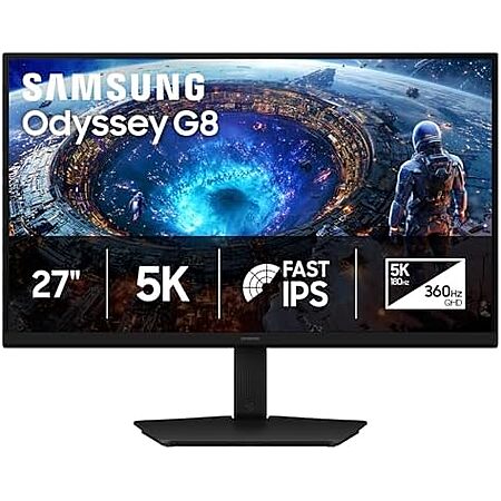 27″ Samsung Odyssey G8 G80HF 5K Dual IPS Monitor (2026) $600 + Free S&H