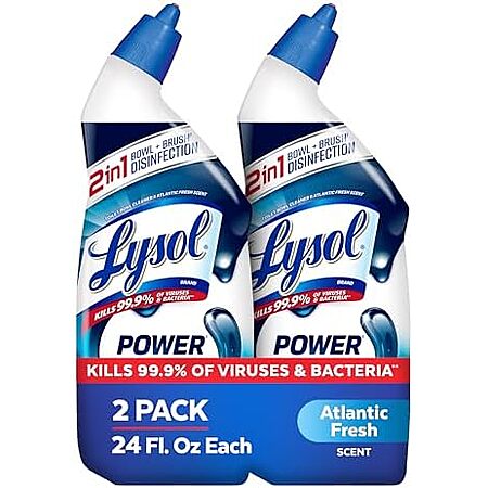 2-Pk 24-Oz Lysol Toilet Bowl Cleaner Gel (Atlantic Fresh) $3.25 w/ S&S