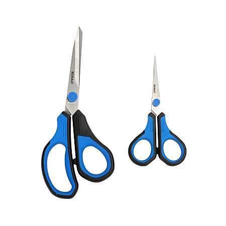 2-Pk. Kobalt Blue 4.52″ Stainless Steel Molded Bi-Material Grips Scissors $7 + Free Pickup