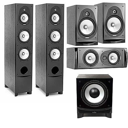 Energy Speakers: 2x CF-70 Floors + CC-10 Center + 2x CB-20 Bookshelves + C10 Sub $499 + Free S&H