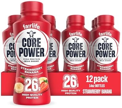 Select Accts: 12-Pk 14-Oz Core Power Fairlife 26g Protein Shake (Strawberry Banana) $24.60 w/ S&S & More + Free S&H