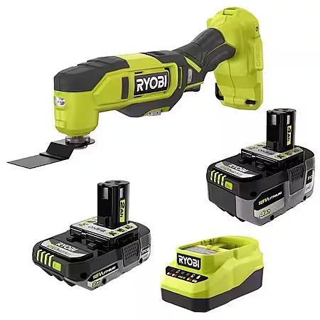RYOBI ONE+ 18V Cordless Oscillating Multi-Tool w/ 4.0 Ah + 2.0 Ah HP Batteries $99 + Free S&H