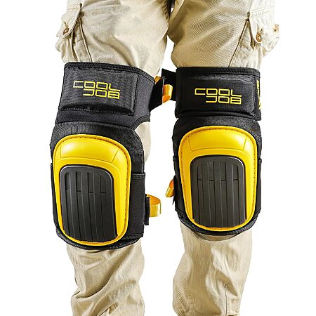 COOLJOB Men’s Heavy Duty Anti-Slip Cap Gel & Foam Cushion Knee Pads $11