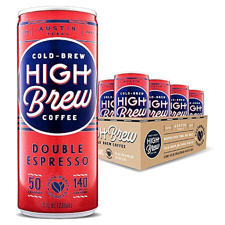 8-Oz High Brew Cold Brew Coffee (Double Espresso): 24-Pk $23.95; 12-Pk $11.40 w/ S&S