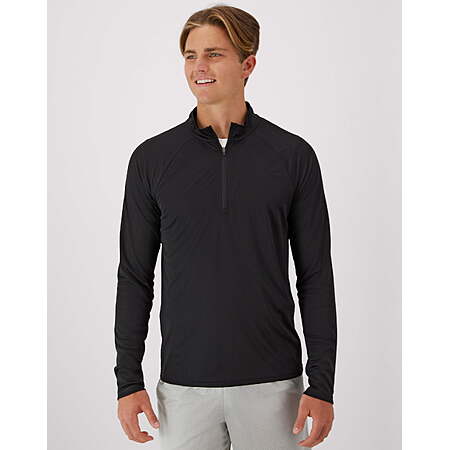 Hanes Cool DRI Men’s Quarter-Zip Lightweight Pullover (Various Colors) $5.70