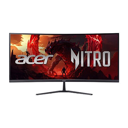 34″ Acer Nitro ED0 3440×1440 120Hz 1ms FreeSync Curved Gaming Monitor $189 + Free S&H