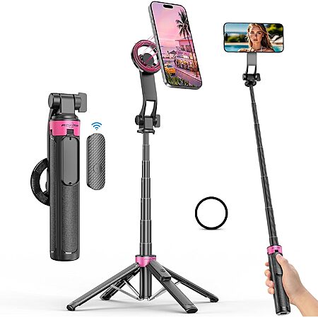 37″ Ackima 3-In-1 Magnetic Selfie Stick Tripod for iPhone w/ Wireless Remote $12.50
